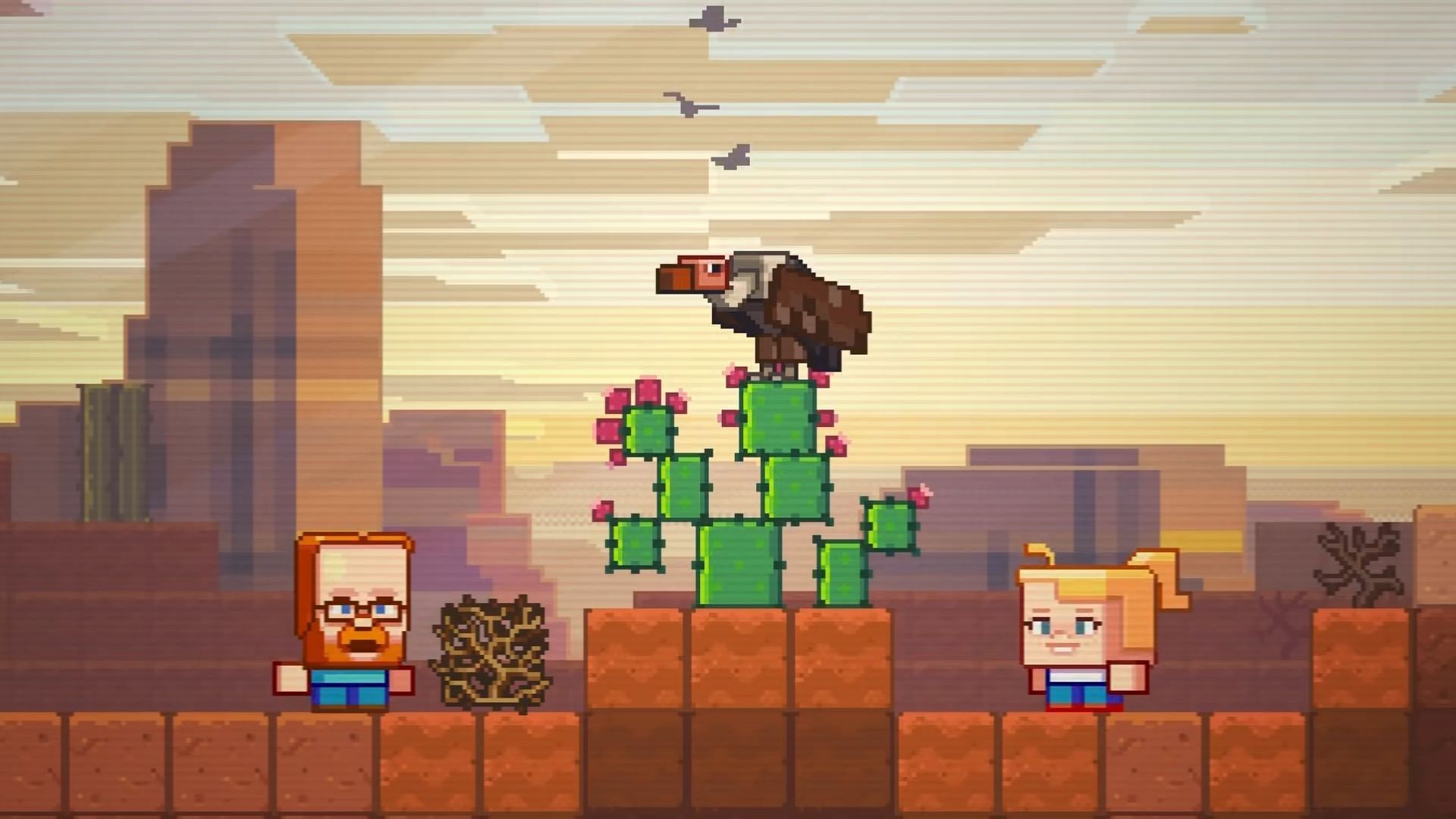 The vulture would be a great way to find lost loot, especially in these arid biomes (Image via Mojang Studios)